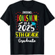Proud Bonus Mom of a Class of 2025 5th Grade Graduate T-Shirt - T-Shirt | Black