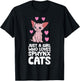 Hairless Sphynx Cat Just A Girl Who Loves Sphynx Cats T-Shirt - T-Shirt | Black