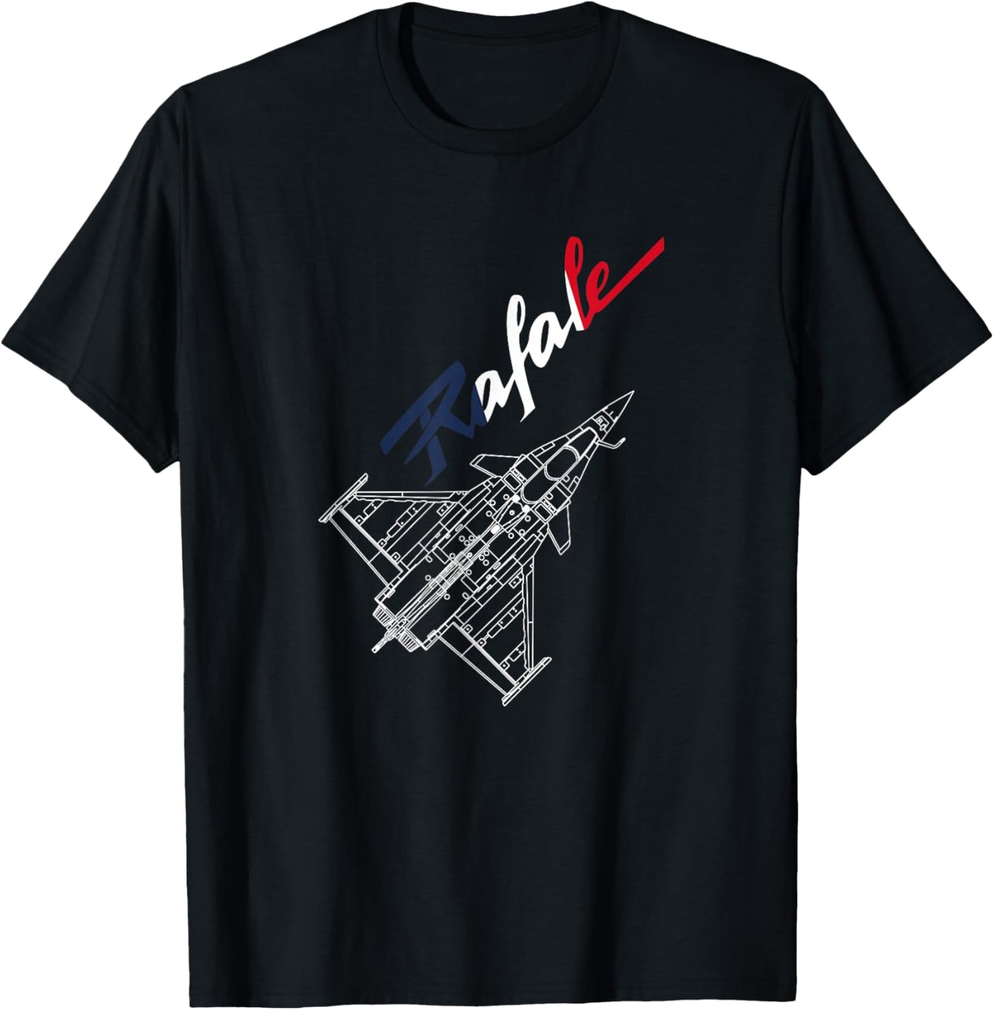 Dassault Rafale French Flag T-Shirt - T-Shirt | Black