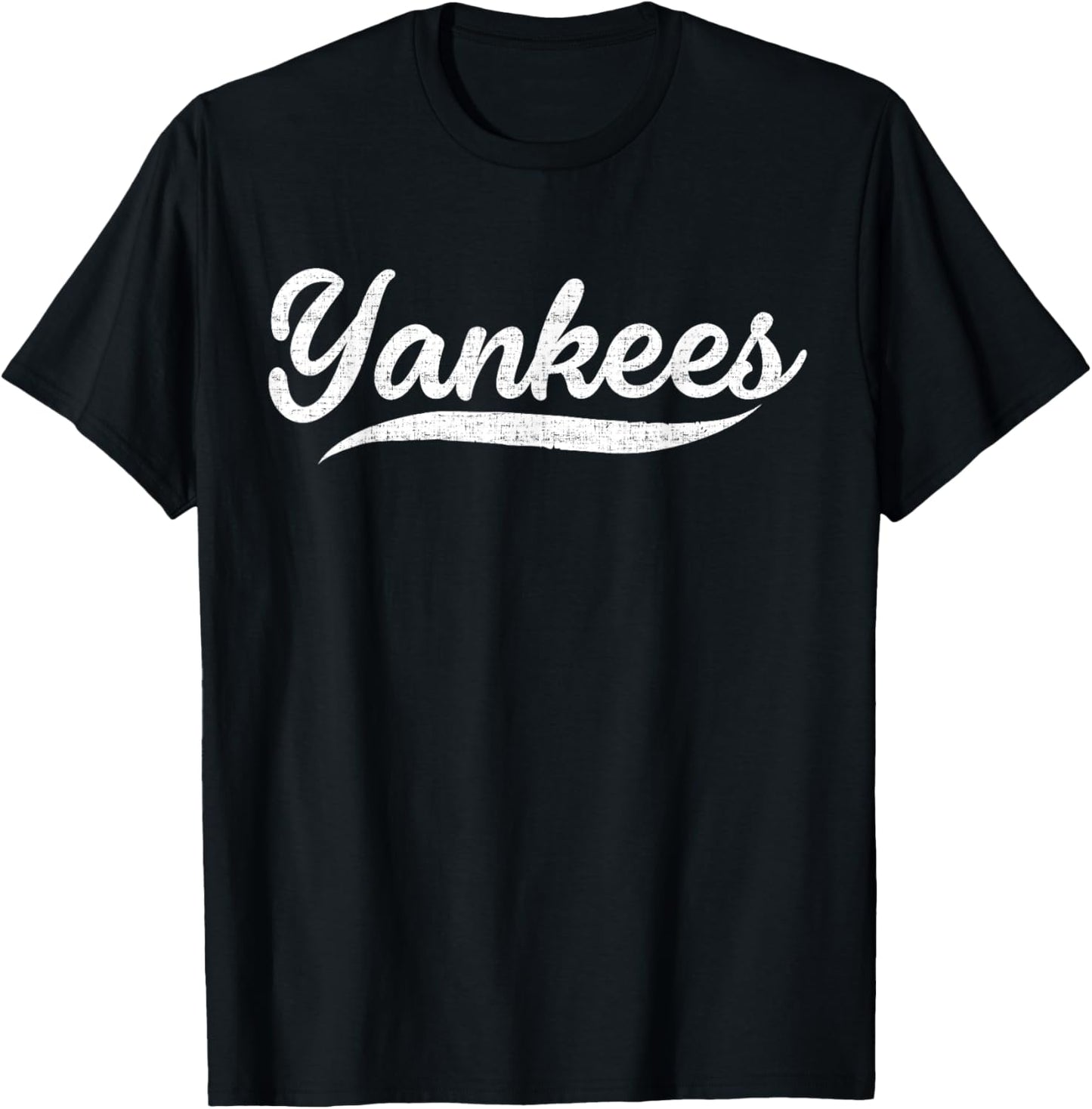 Yankees Vintage Retro Style , Classic 70s & 80s Yankees T-Shirt - T-Shirt | Black