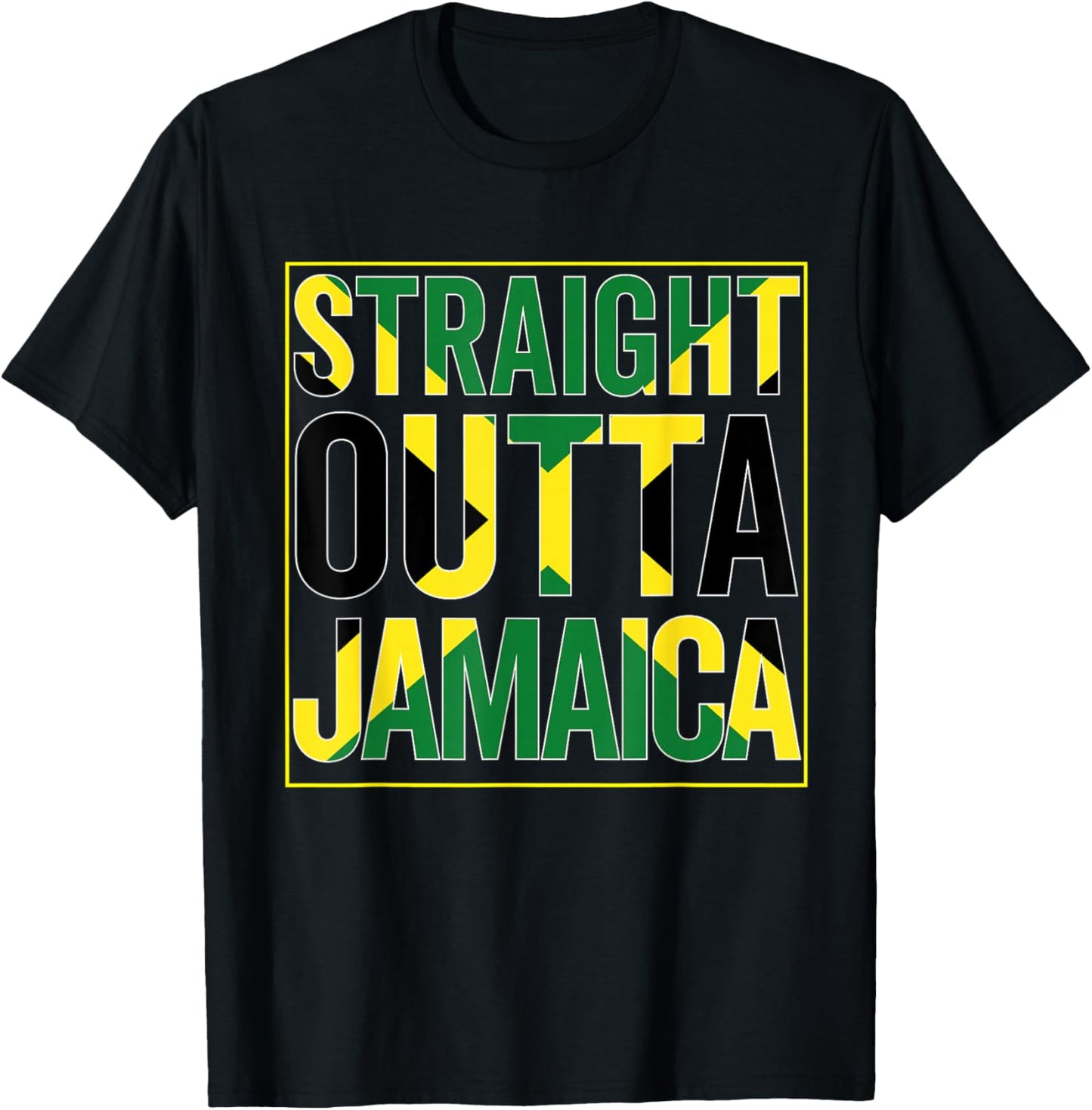 Jamaica Flag Souvenir Jamaican Vintage Men Women Boy Girls T-Shirt - T-Shirt | Black