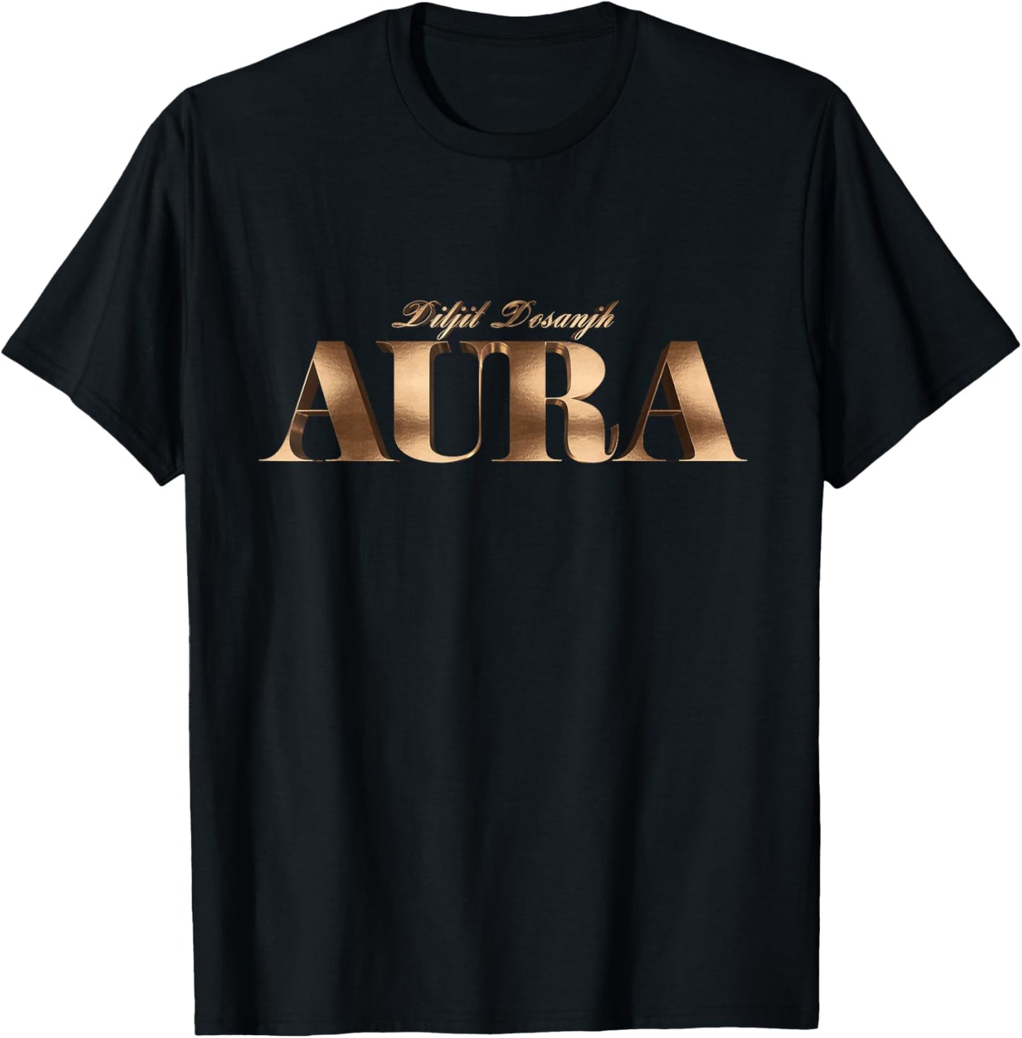 Aura Text | Diljit Dosanjh 2026 T-Shirt - T-Shirt | Black