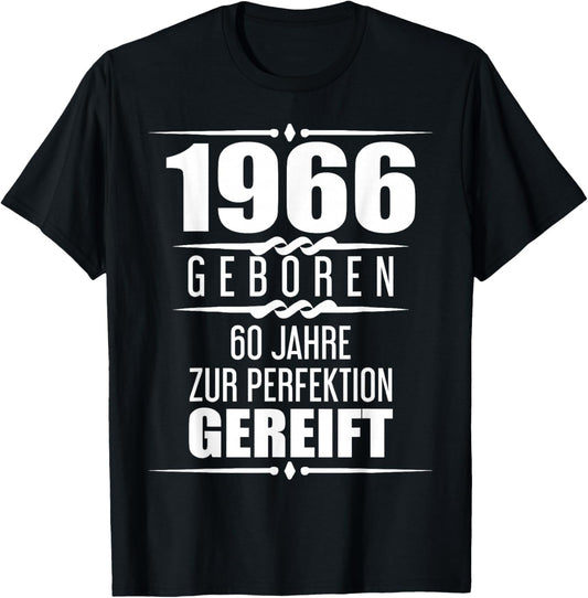 Funny 60 Years Saying Grandpa Grandma Gift 60th Birthday T-Shirt - T-Shirt | Black