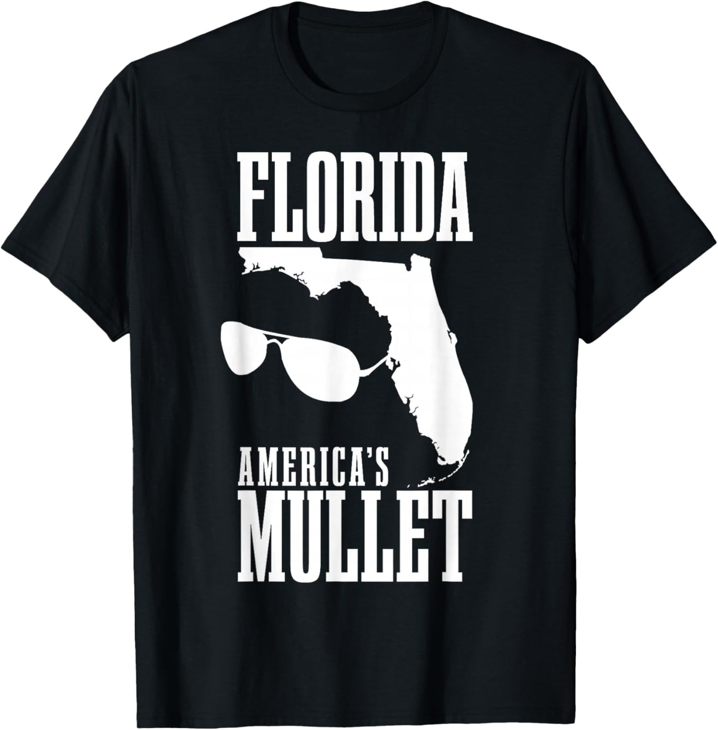 Florida America's Mullet Funny T-Shirt - T-Shirt | Black