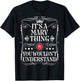 Marv Name Its A Marv Thing You Wouldn't Understand T-Shirt - T-Shirt | Black