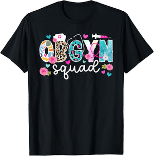 OBGYN Squad OBGYN Appreciation OB-GYN Best OBGYN OB/GYN Crew T-Shirt - T-Shirt | Black