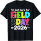 Just Here for Field Day 2026 School Teacher Kids Field Day T-Shirt - T-Shirt | Black