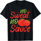 Lasagna No Sweat No Sauce Italian Pasta Tomato T-Shirt - T-Shirt | Black