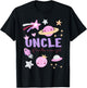 Uncle of Two The Moon Girl Cosmos Stars Space 2nd Birthday T-Shirt - T-Shirt | Black