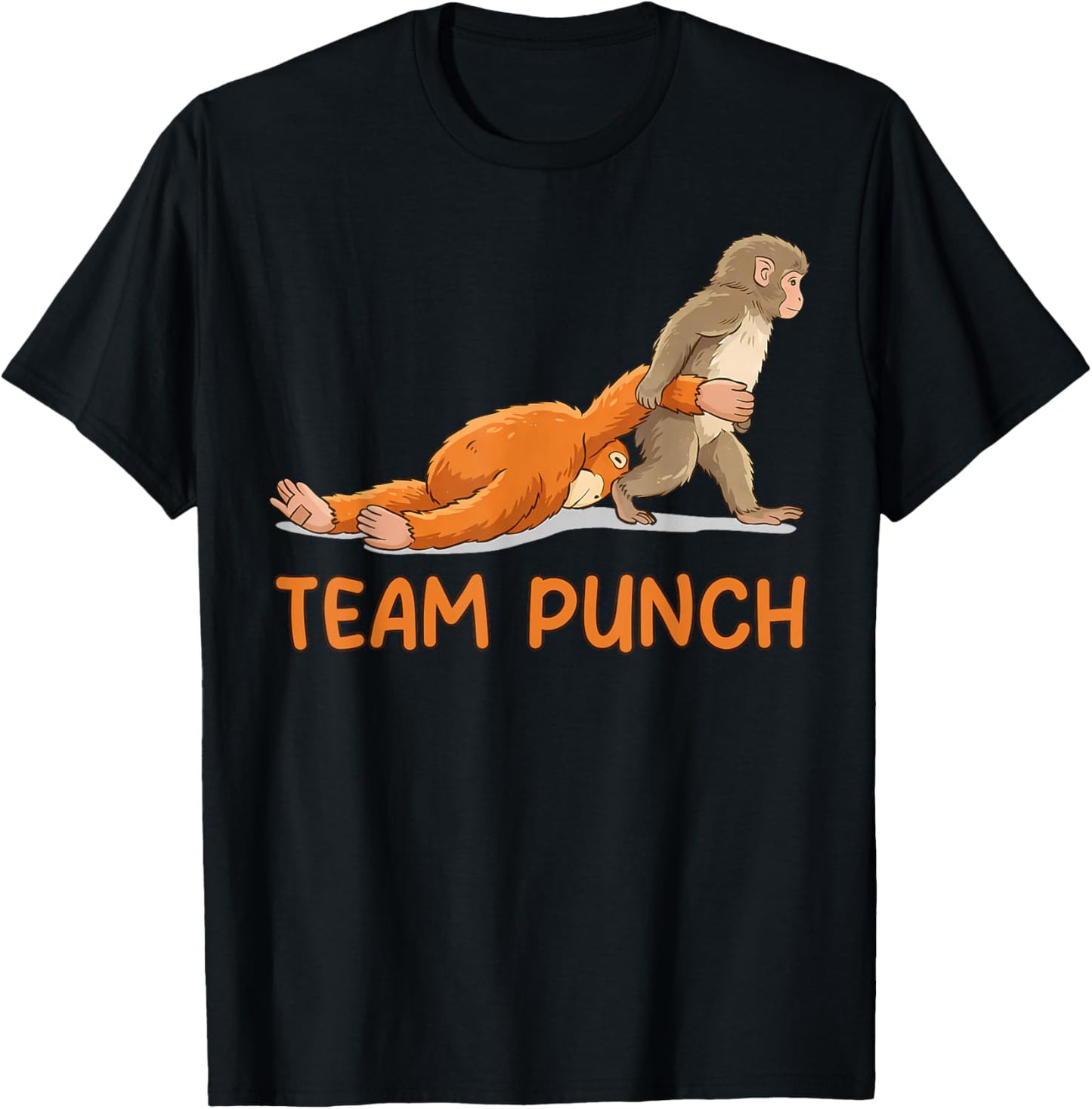 Baby Monkey Punch Team Punch T-Shirt - T-Shirt | Black