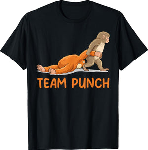 Baby Monkey Punch Team Punch T-Shirt - T-Shirt | Black