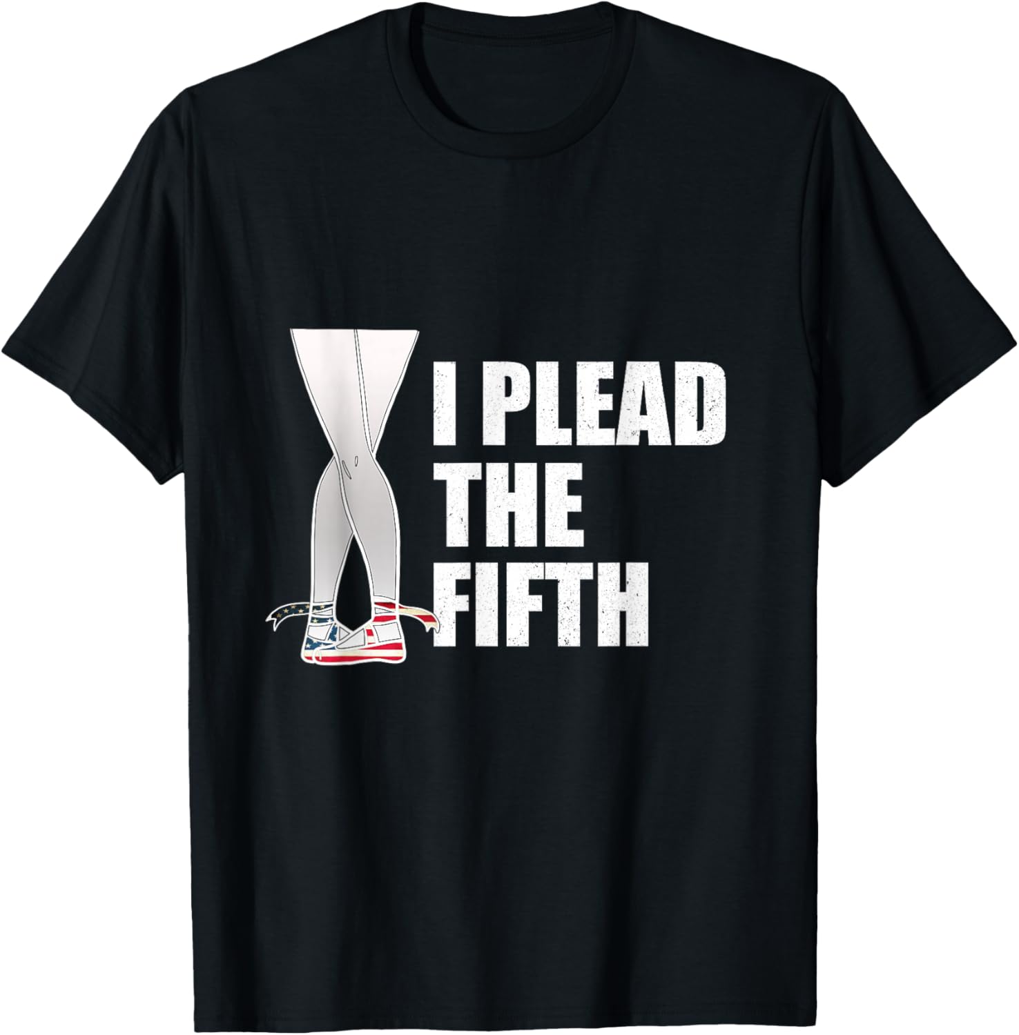 Fun Ballet Dance Position - I Plead The Fifth Ballet Shoes T-Shirt - T-Shirt | Black