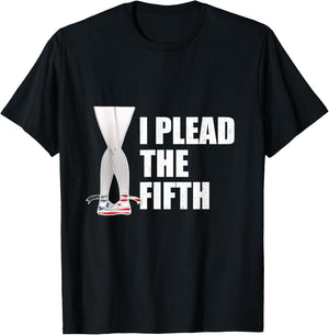 Fun Ballet Dance Position - I Plead The Fifth Ballet Shoes T-Shirt - T-Shirt | Black