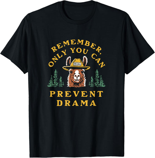 Funny Only You Can Prevent Drama , Women T-Shirt - T-Shirt | Black