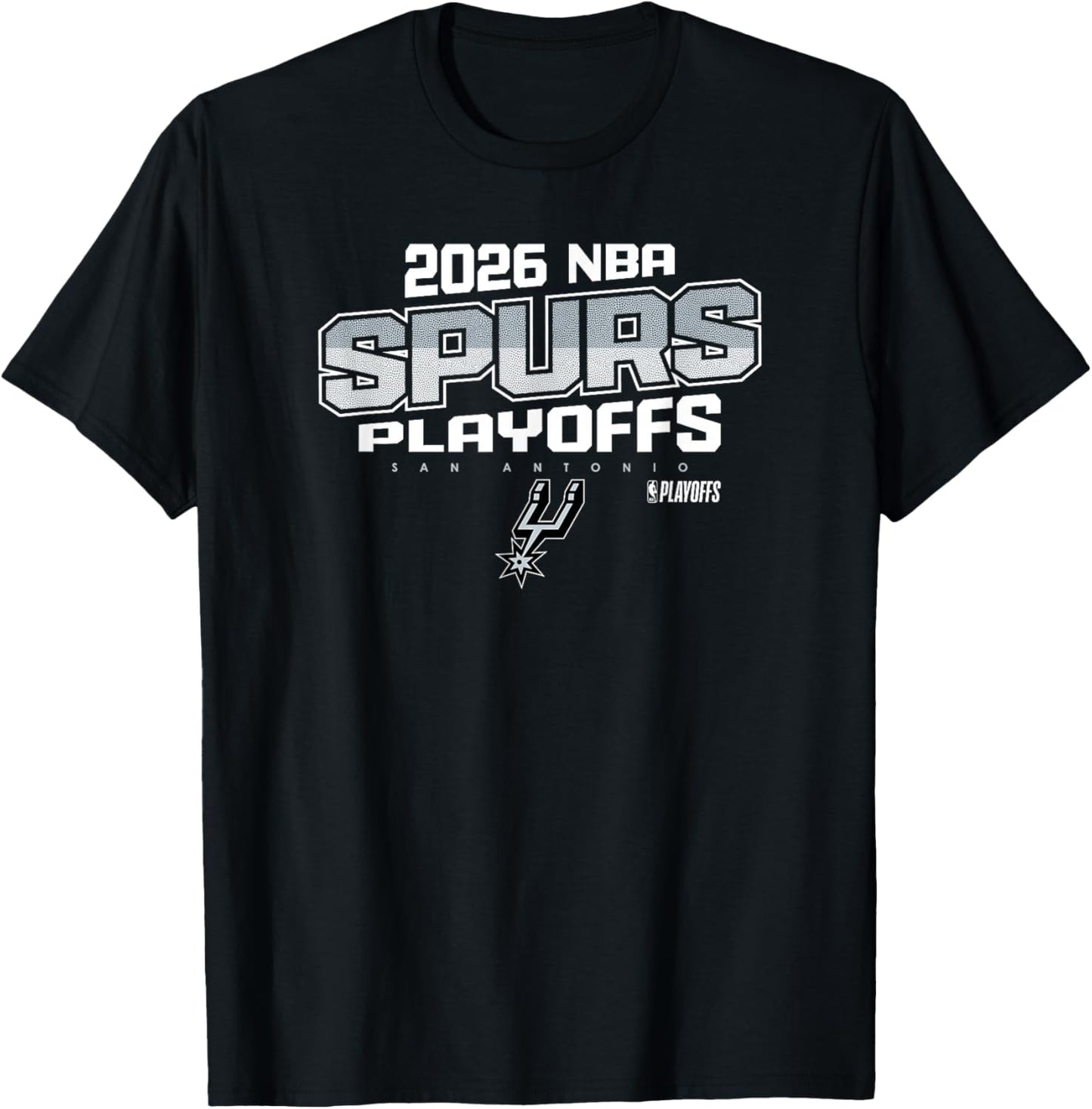 NBA Official 2026 Playoffs San Antonio Spurs Next Level T-Shirt - T-Shirt | Black