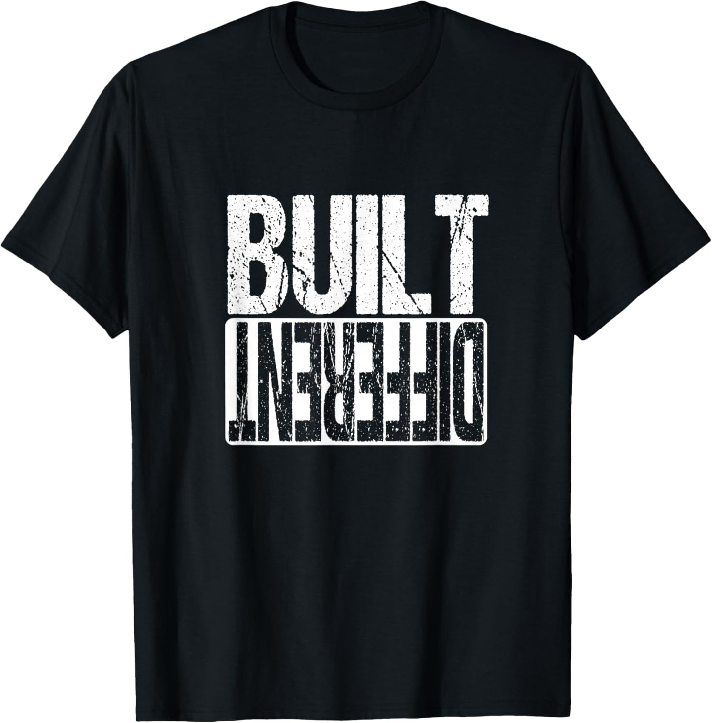 Motivational Hustle Built Different Grind Execution T-Shirt - T-Shirt | Black