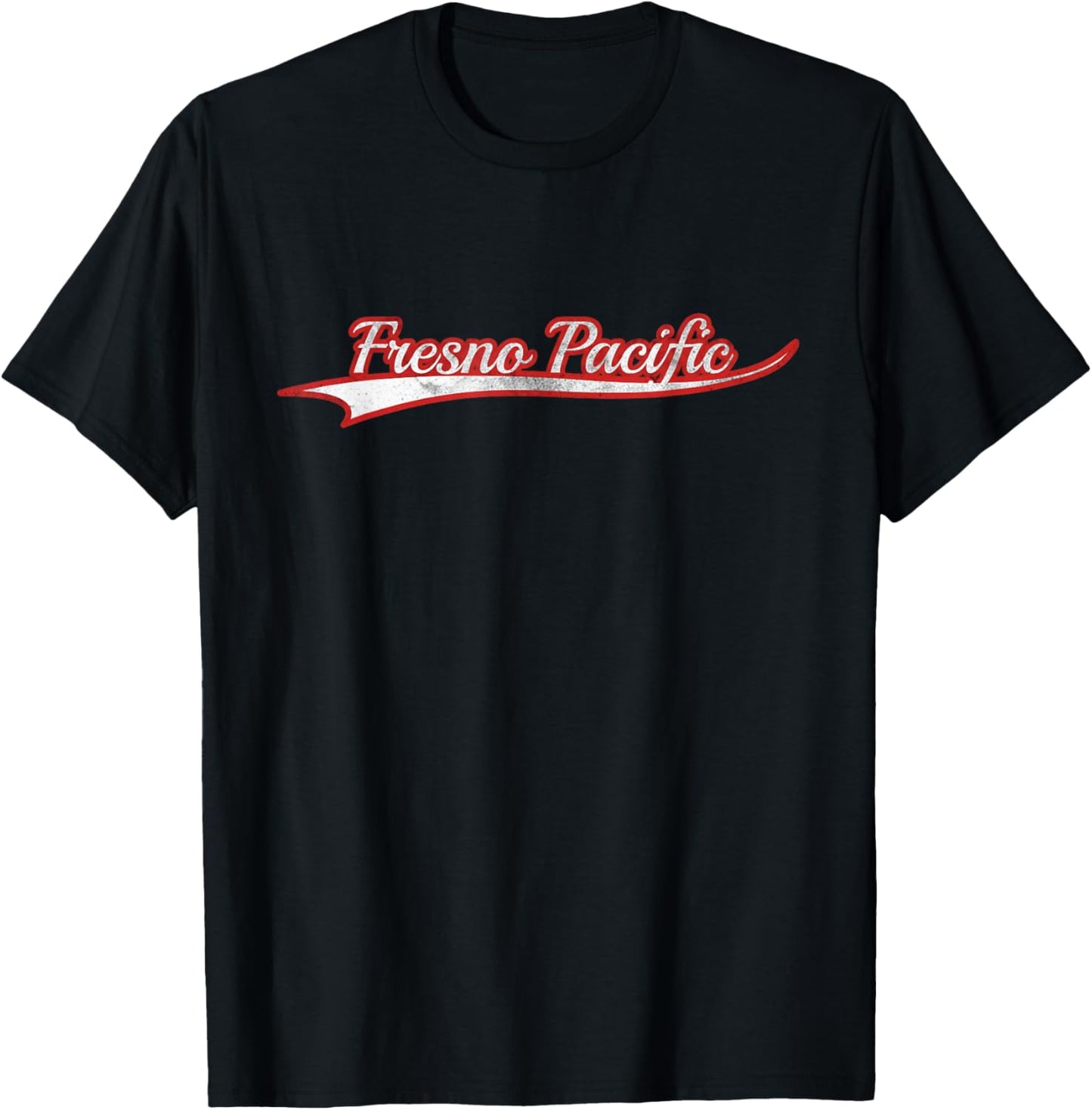 Fresno Pacific California Mennonite Vintage Varsity T-Shirt - T-Shirt | Black