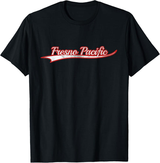 Fresno Pacific California Mennonite Vintage Varsity T-Shirt - T-Shirt | Black