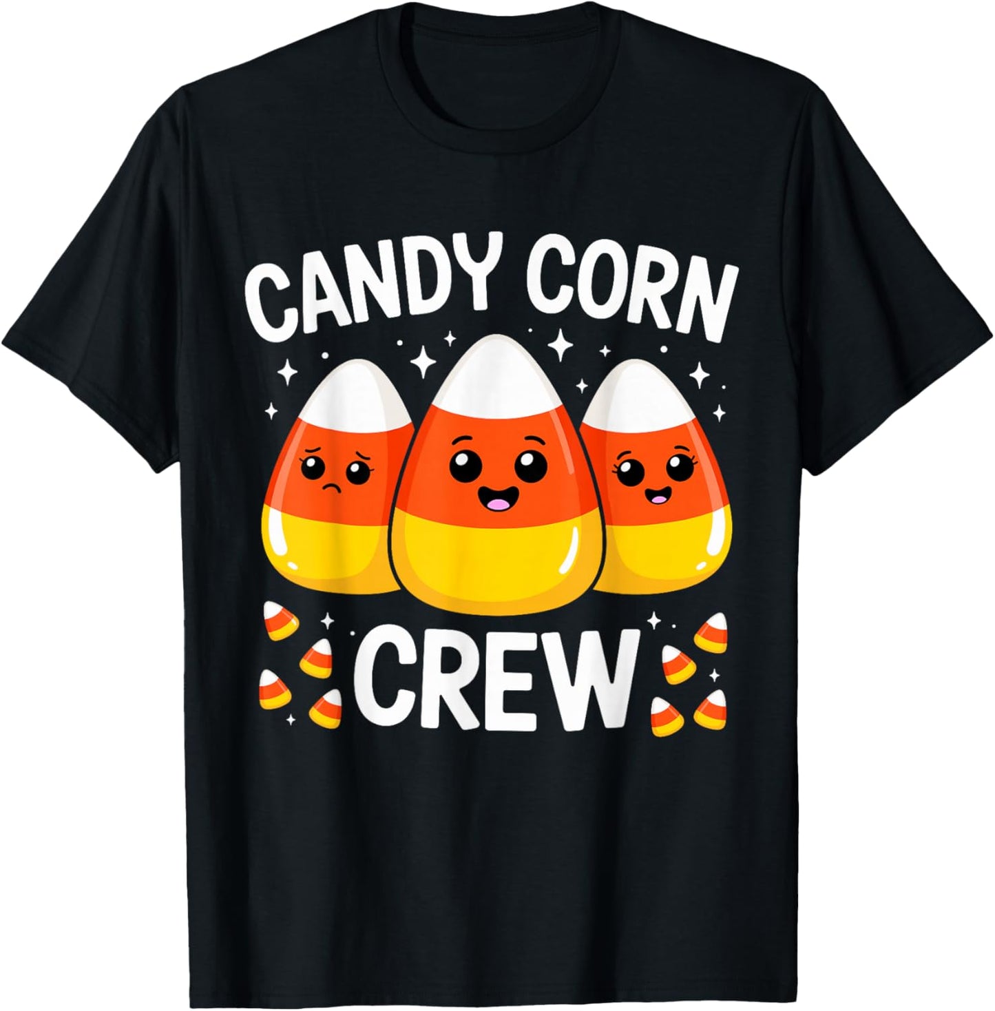 Candy Corn Crew Costume Halloween T-Shirt - T-Shirt | Black
