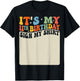 It's My 11th Birthday Sign My Shirt Groovy 11 Years Old T-Shirt - T-Shirt | Black