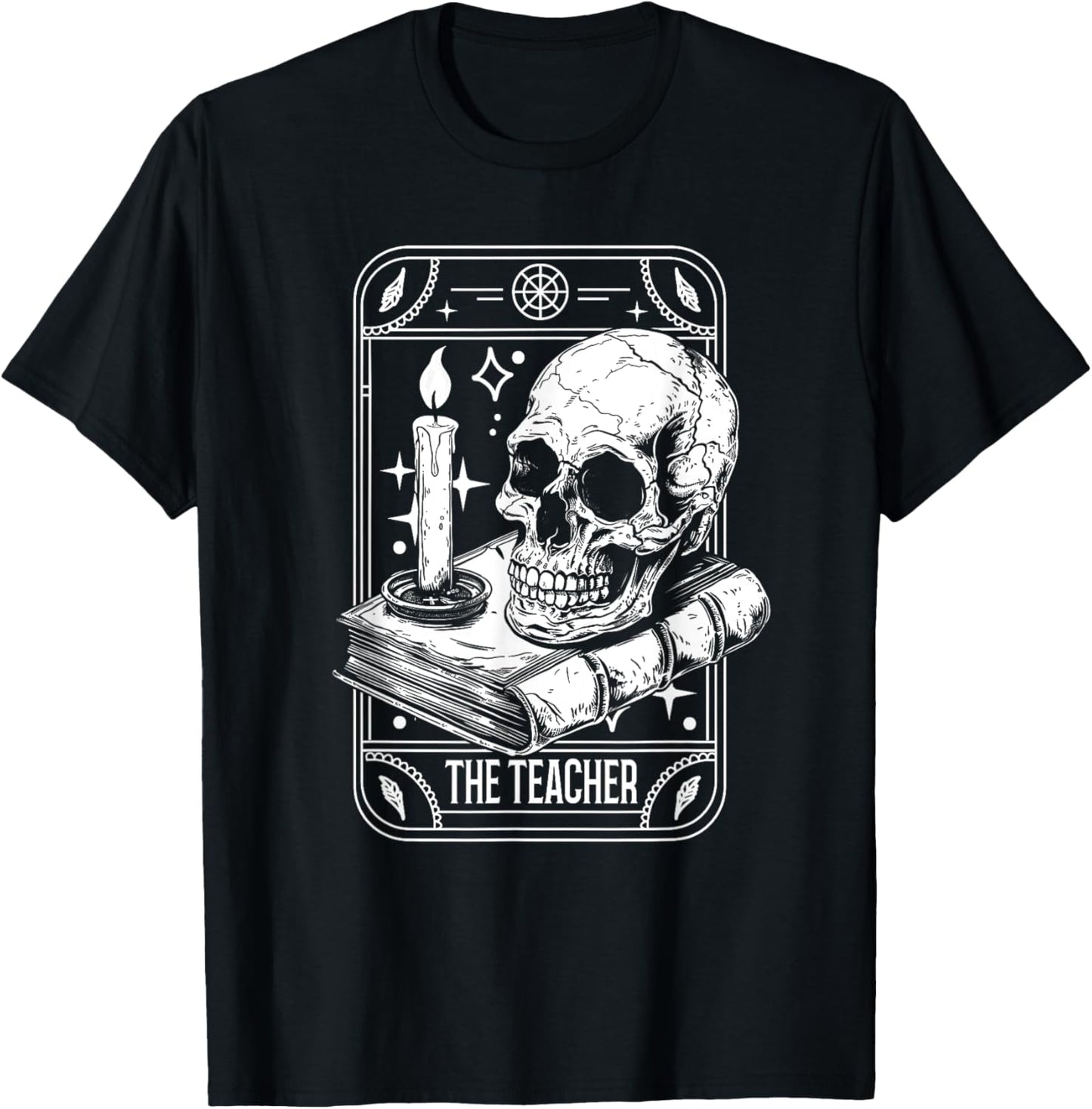 Tarot Card Emo Gothic Occult - The Teacher Men Women T-Shirt - T-Shirt | Black
