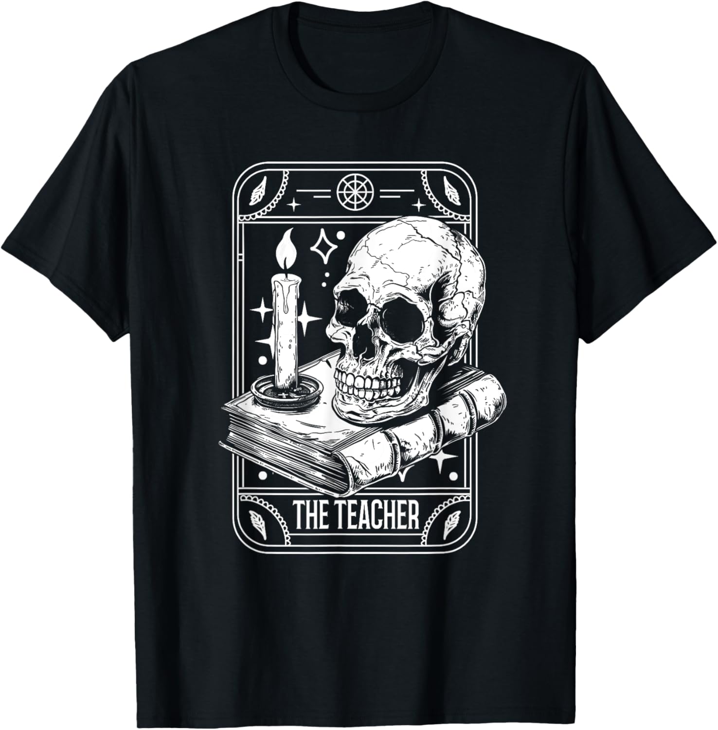 Tarot Card Emo Gothic Occult - The Teacher Men Women T-Shirt - T-Shirt | Black