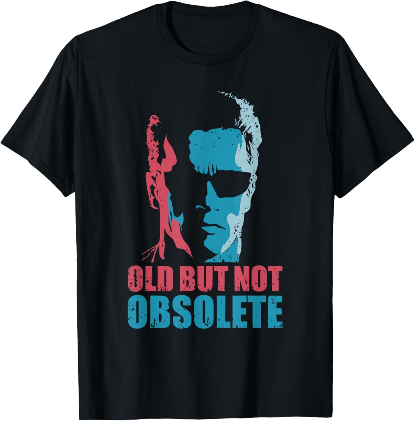 Old But Not Obsolete Funny Design T-Shirt - T-Shirt | Black