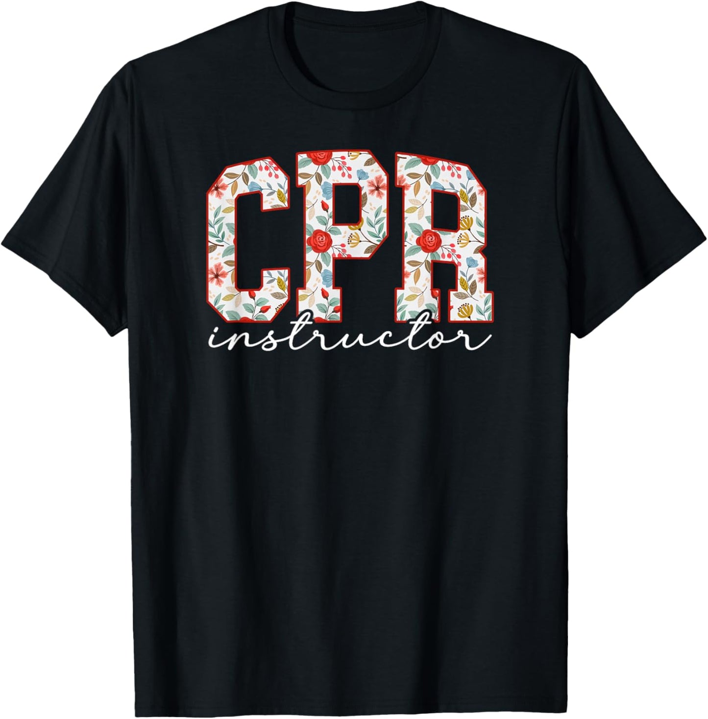CPR Instructor Boho CPR Instructors CPR Trainer T-Shirt - T-Shirt | Black
