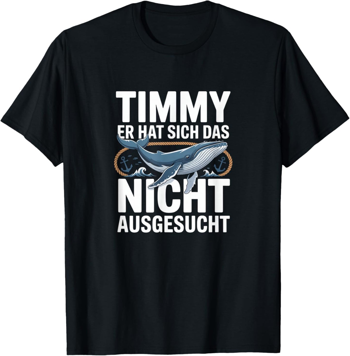 Buckelwal Timmy Walrettung Wismar Timmendorfer Strand Ostsee T-Shirt - T-Shirt | Black