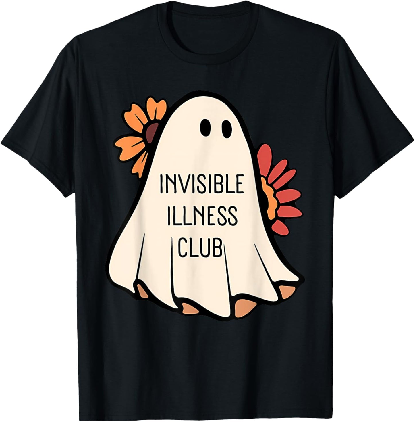 INVISIBLE ILLNESS CLUB Funny design T-Shirt - T-Shirt | Black