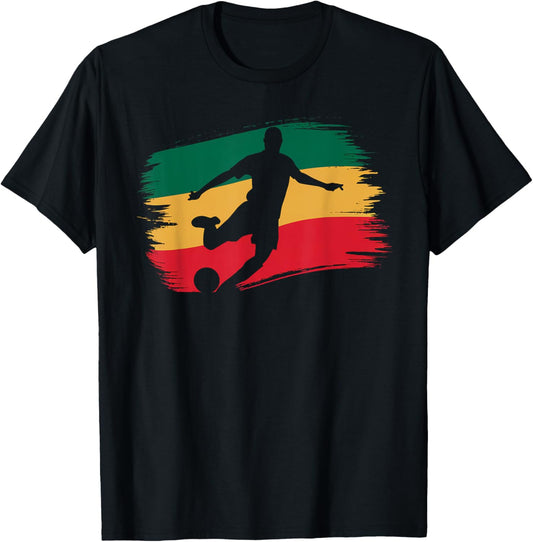 Ethiopia Soccer T-Shirt - T-Shirt | Black