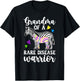 Grandma of A Rare Disease Warrior Rare Disease Awareness T-Shirt - T-Shirt | Black