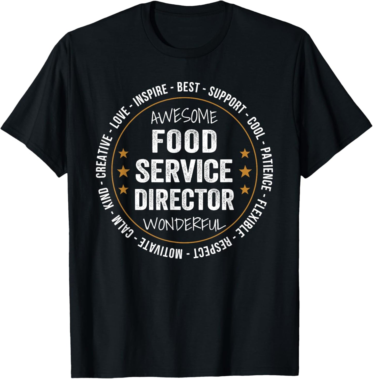 Food Service Director Gifts Appreciation Funny T-Shirt - T-Shirt | Black