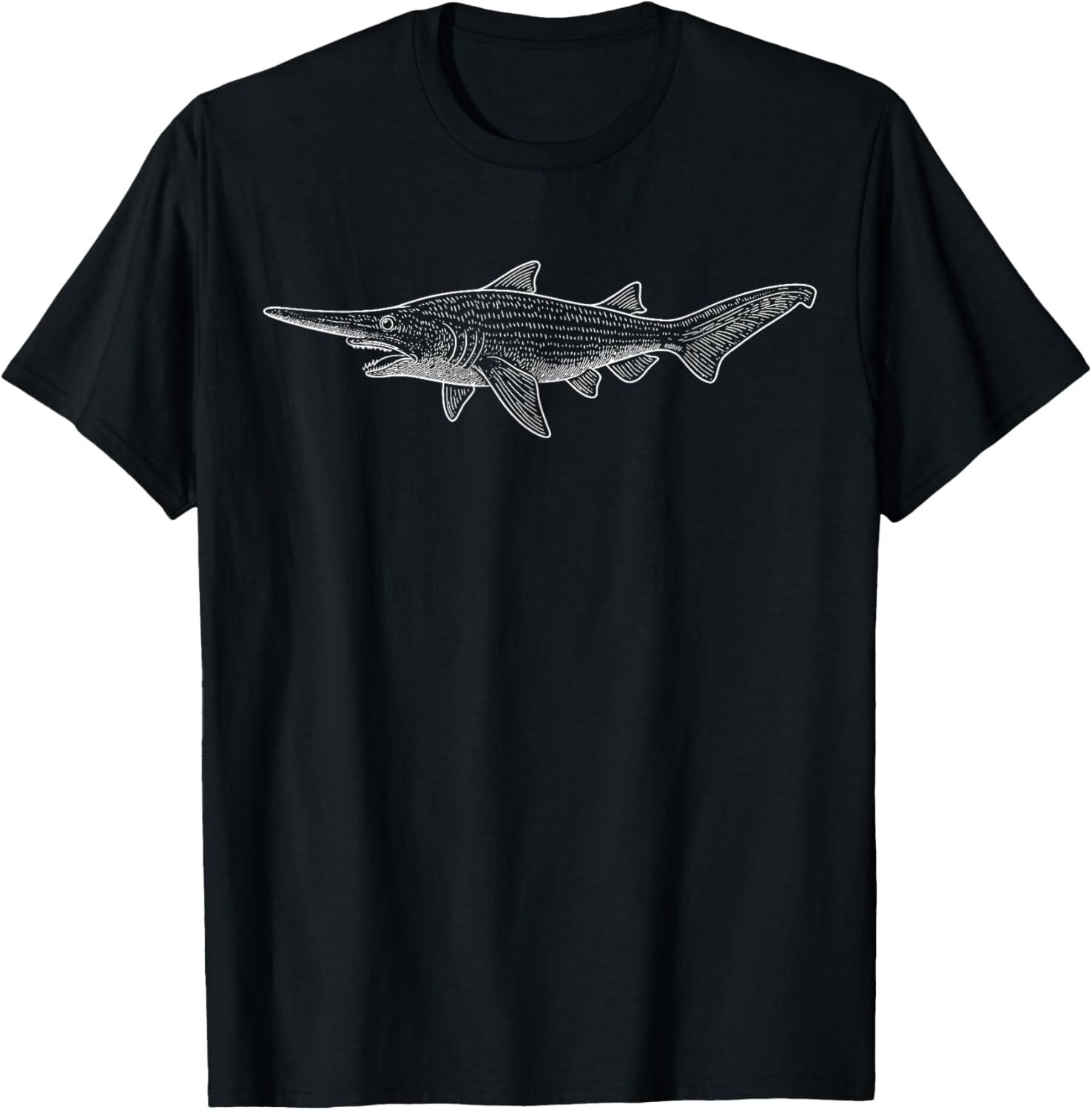 Goblin Shark Illustration T-Shirt - T-Shirt | Black