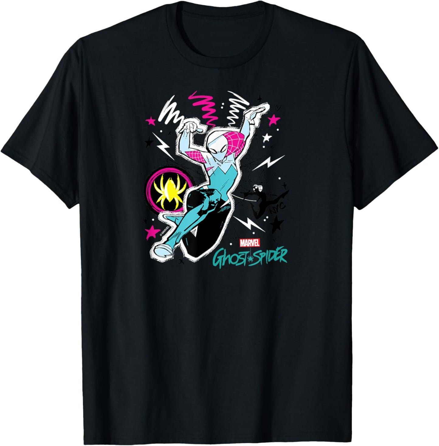 Ghost Spider - Sketchy T-Shirt - T-Shirt | Black
