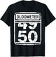 Oldometer 50 Men Women Funny 50th Birthday T-Shirt - T-Shirt | Black