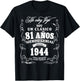 81st Birthday gift in Spanish Regalo cumpleanos 81 T-Shirt - T-Shirt | Black