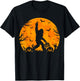 Spooky Halloween Bigfoot Pumpkin Funny Halloween Sasquatch T-Shirt - T-Shirt | Black
