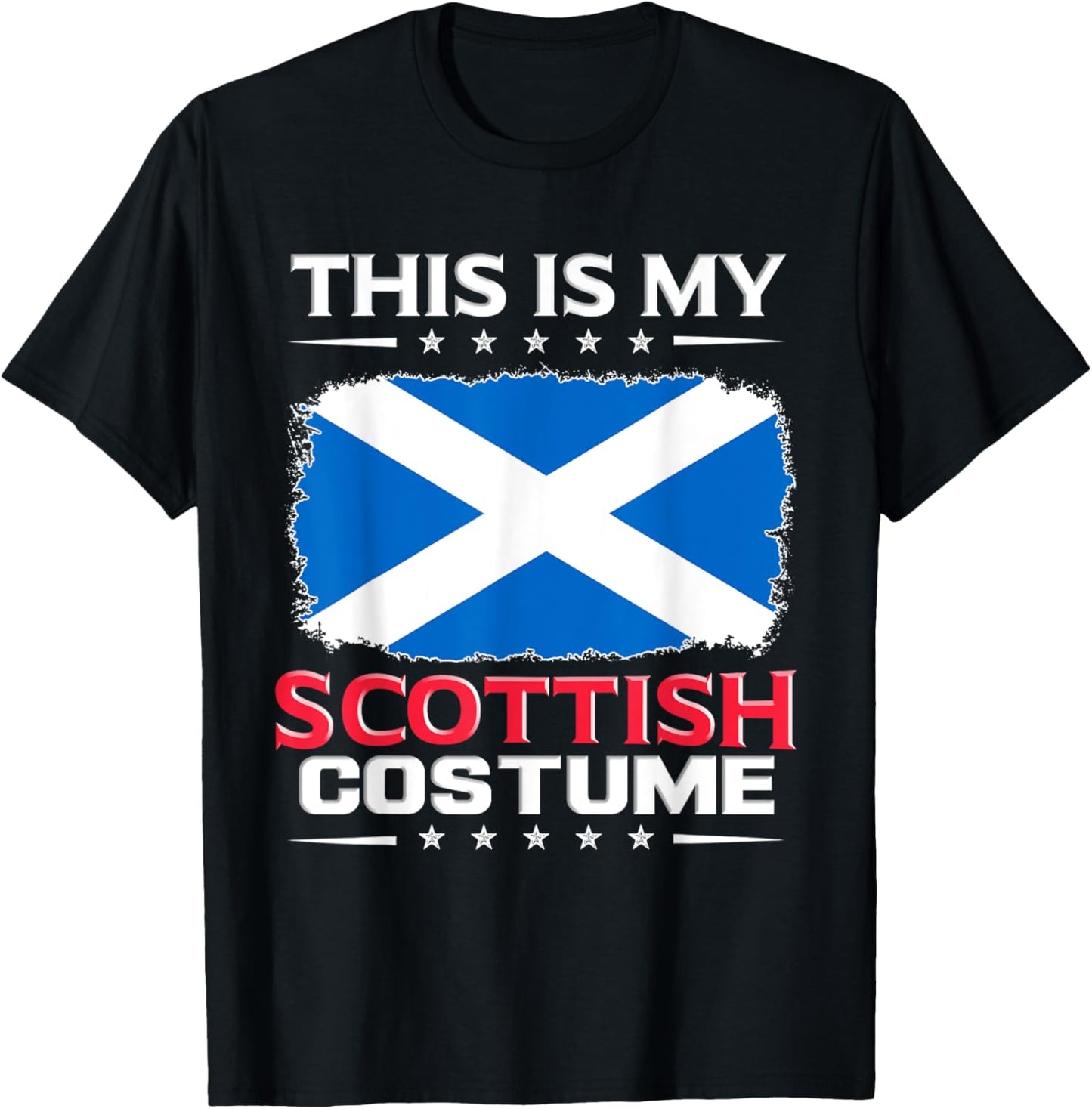This Is My Scottish Costume Scotland T-Shirt - T-Shirt | Black