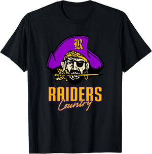 Reynoldsburg Raiders Logo Country HS T-Shirt - T-Shirt | Black