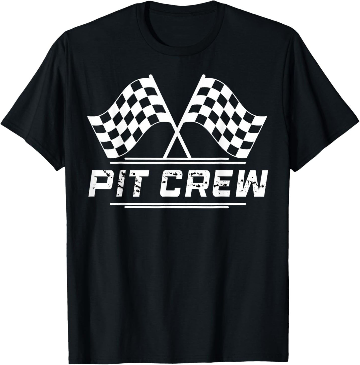 Race Car Driver Birthday Party Racing Family Pit Crew T-Shirt - T-Shirt | Black