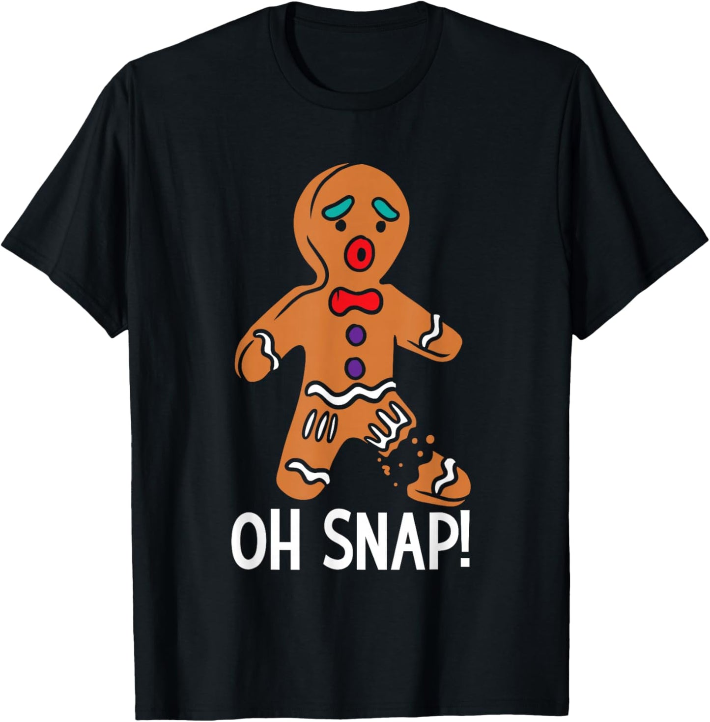 Gingerbread Humor Christmas Santa Xmas Family Adults Kids T-Shirt - T-Shirt | Black