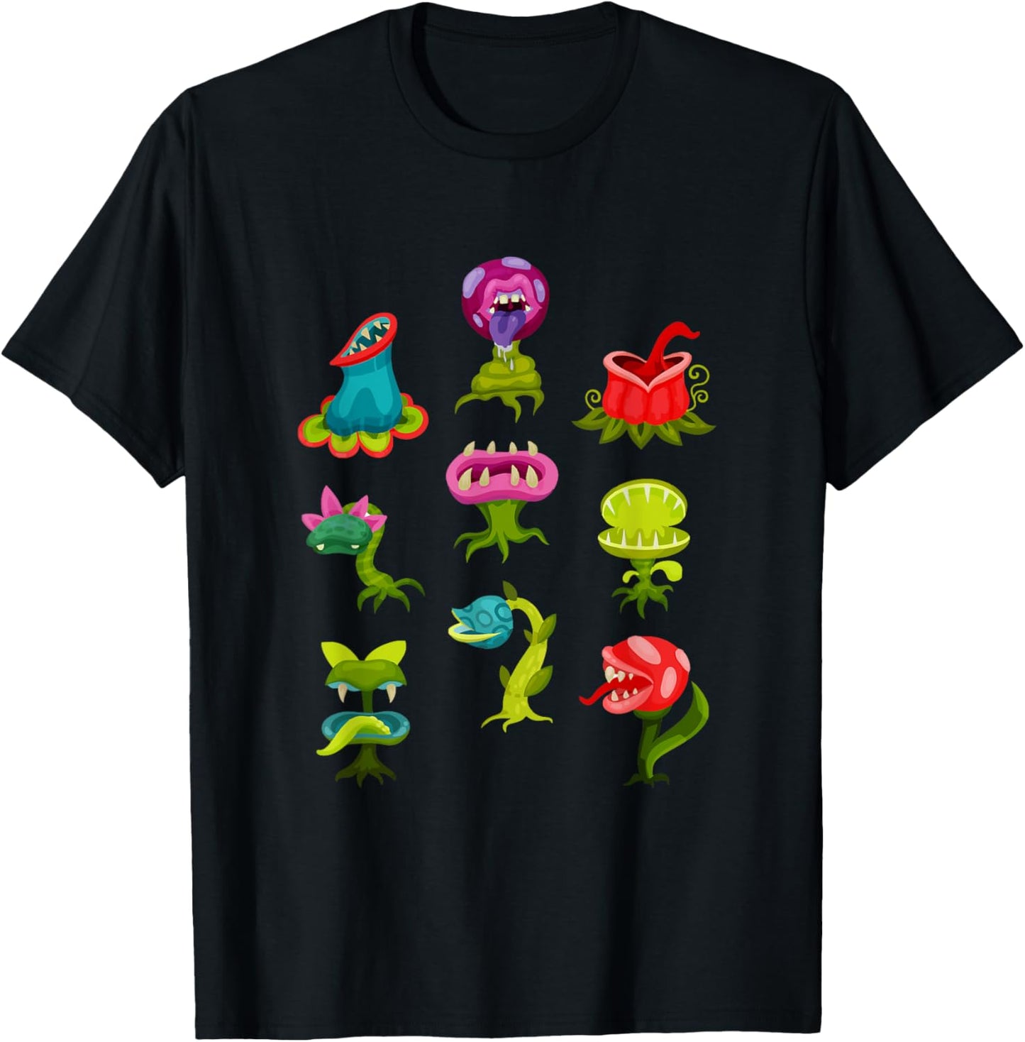 Carnivorous Plants Lover Kids Sarracenia Venus Fly Trap T-Shirt - T-Shirt | Black
