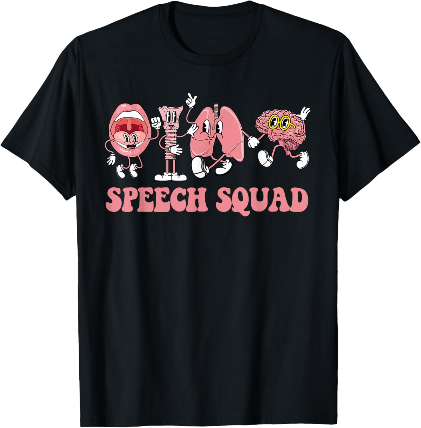 Speech Language Pathologist SLP Speech Squad Therapy T-Shirt - T-Shirt | Black