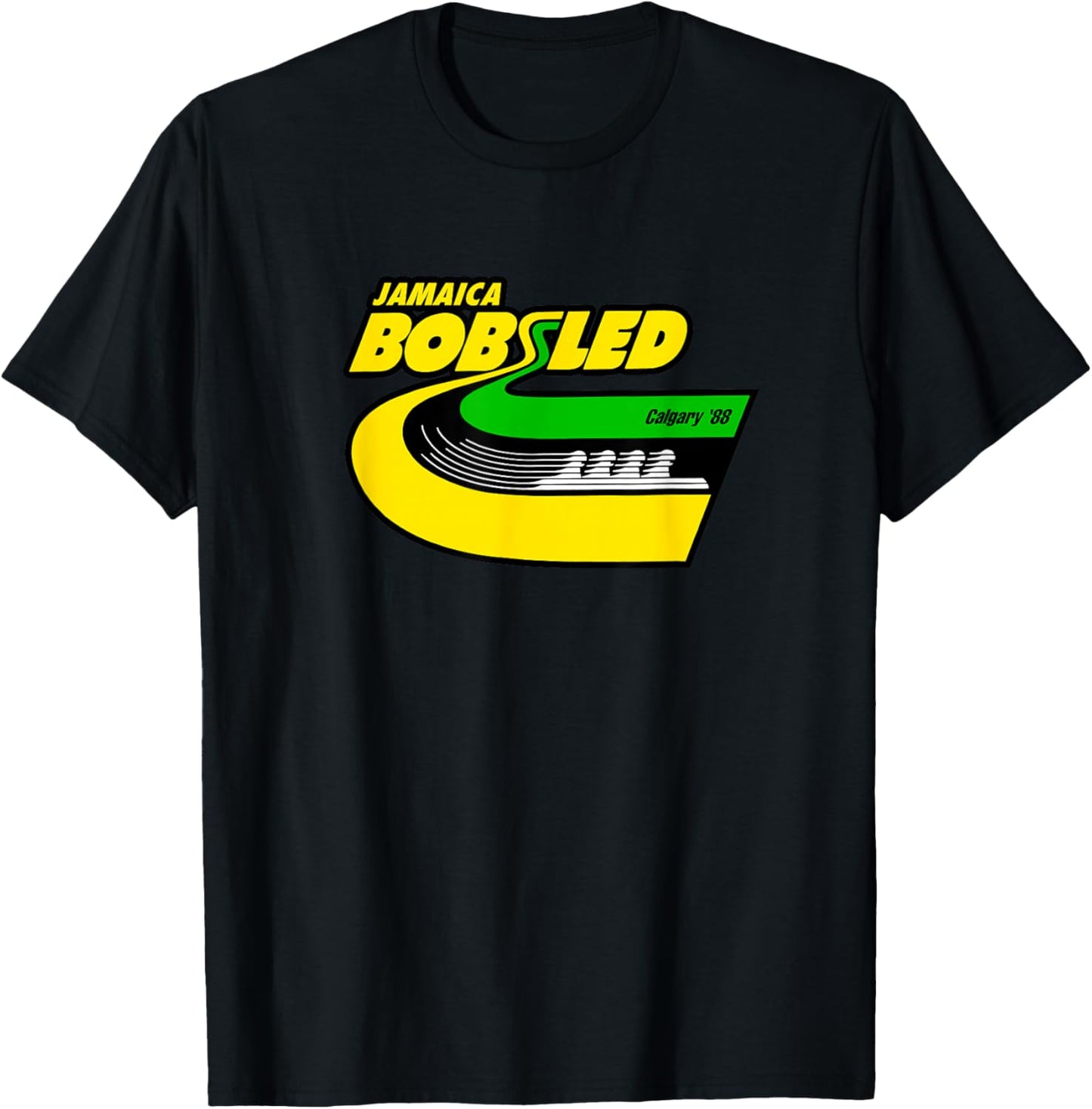 JAMAICA BOBSLED Team Vintage Jamaican Flag Clothing T-Shirt - T-Shirt | Black