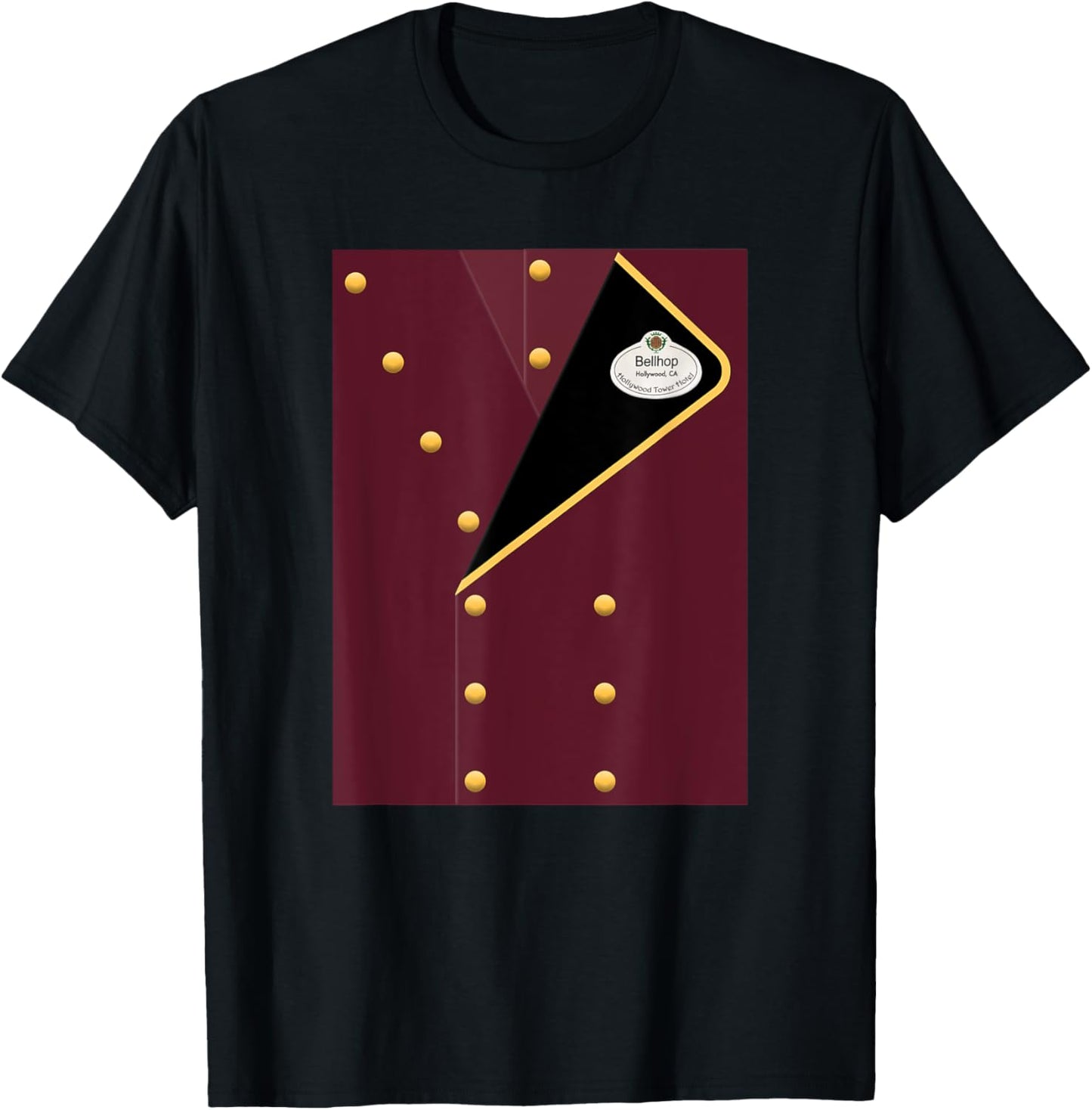 Bellhop Coat Easy Costume T-Shirt - T-Shirt | Black
