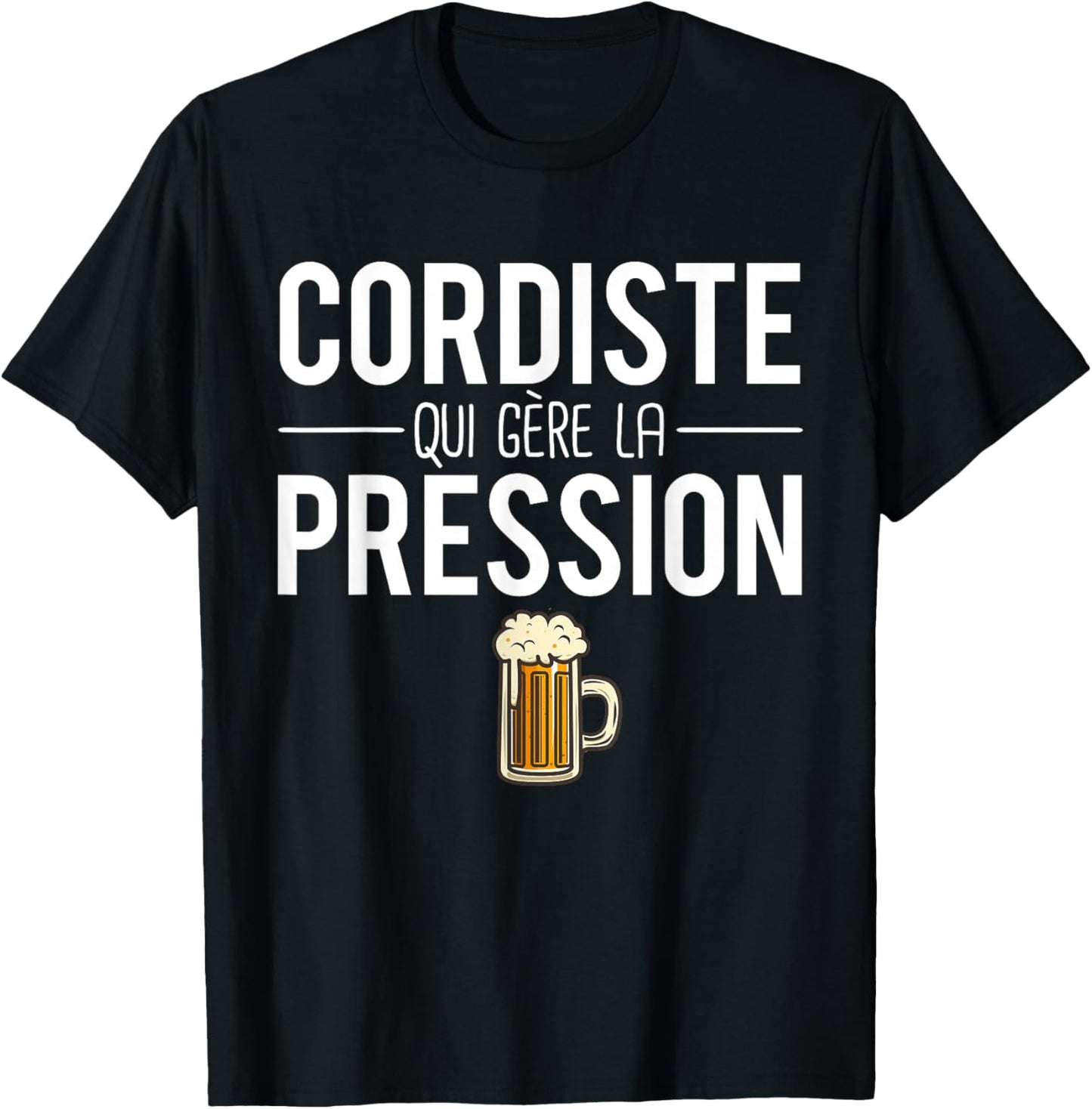 Cordiste Who Manages Pressure Joke Cordiste Humor , Black, S T-Shirt - T-Shirt | Black