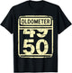 Oldometer 50 Men Women Funny 50th Birthday T-Shirt - T-Shirt | Black