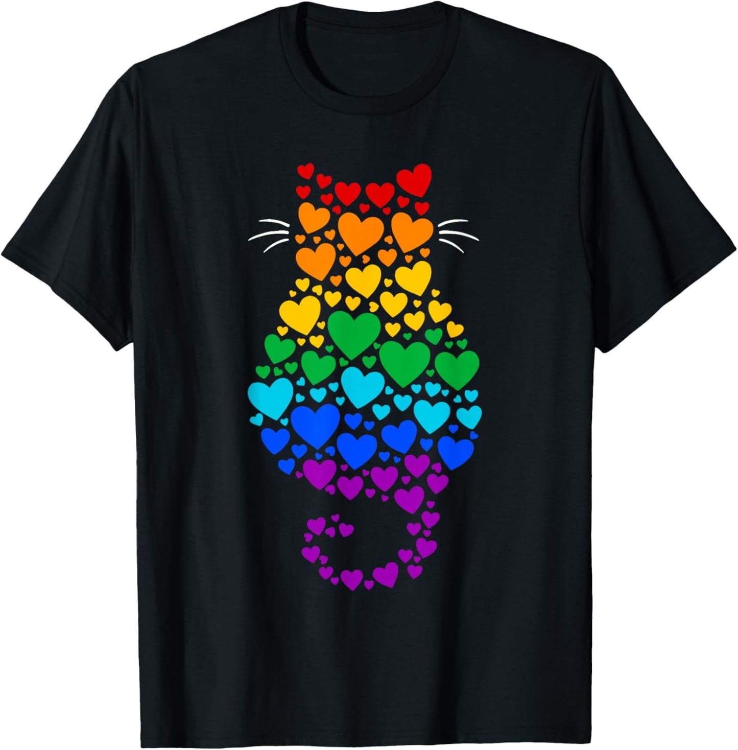 Mois de la fierté LGBTQ des Chats T-Shirt - T-Shirt | Black