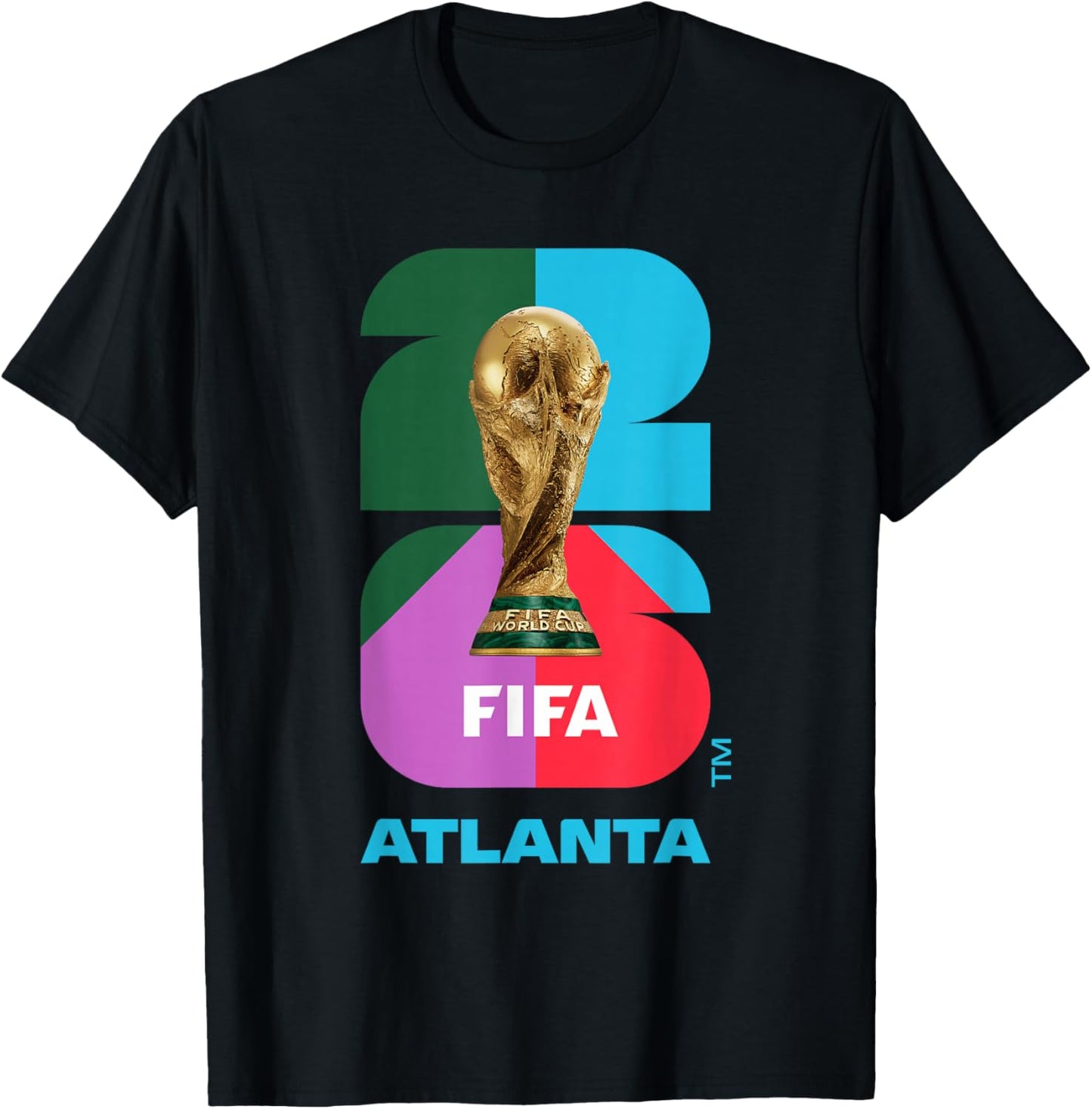 FIFA World CUP26 Atlanta Trophy Color T-Shirt - T-Shirt | Black